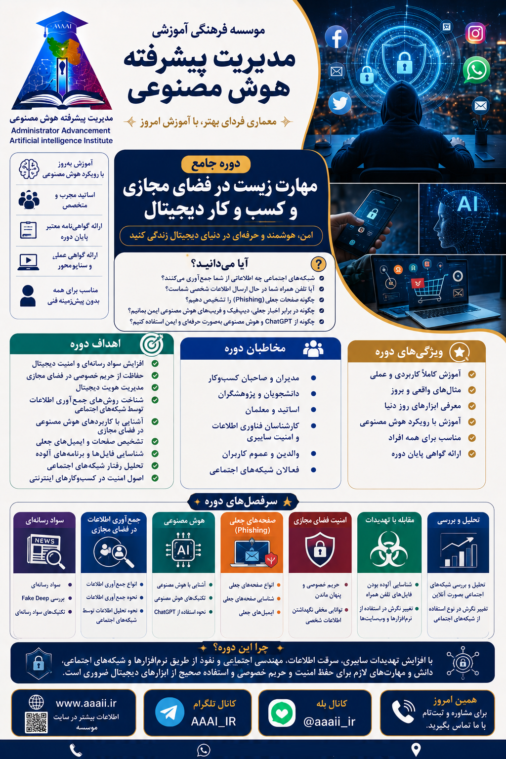 آموزش جامع مهارت زیست در فضای مجازی و کسب‌وکار دیجیتال